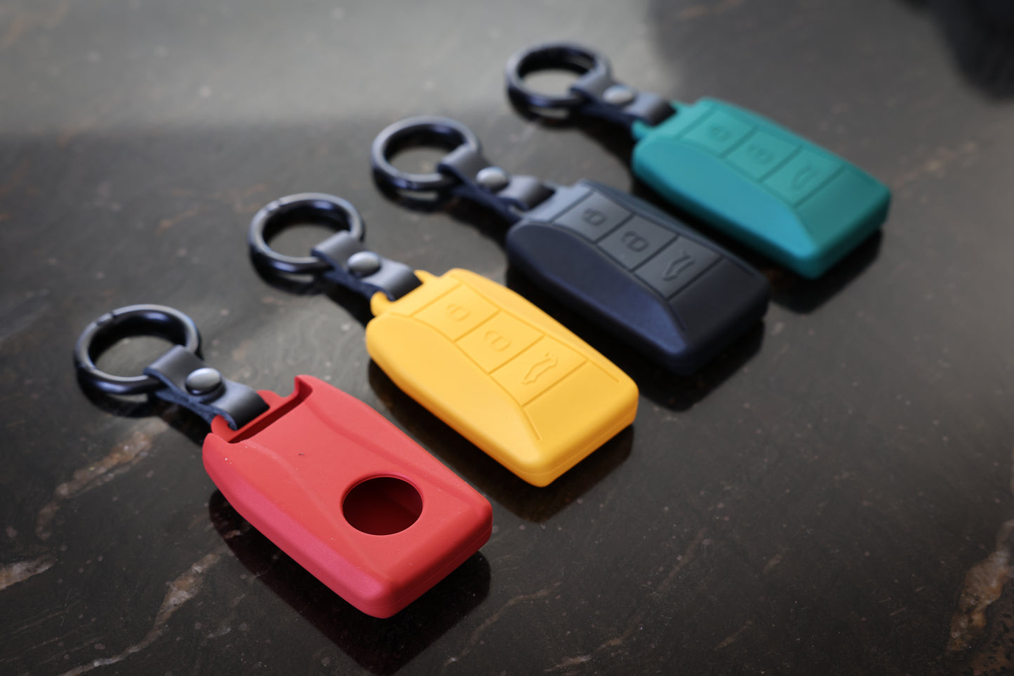 Premium Metallic Finish Silicone Keycovers - Compatible with Lotus Emira Key